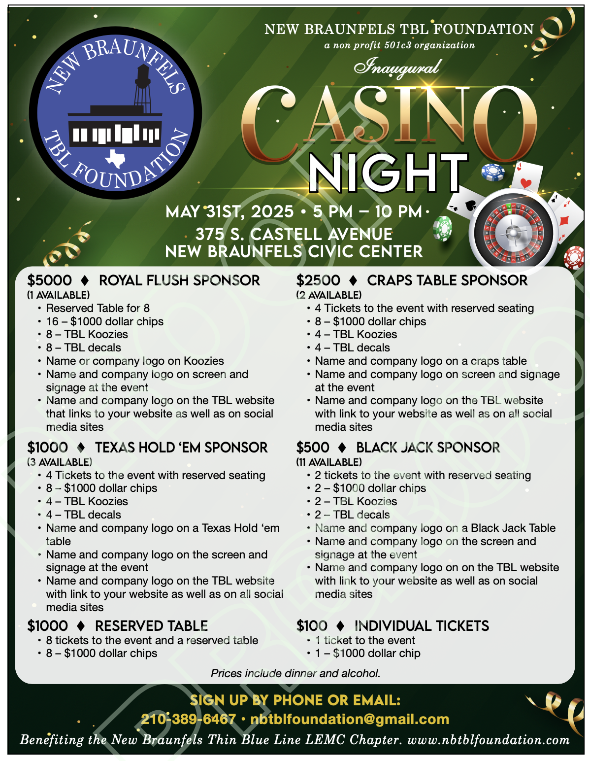 5/31/2025 Casino Night